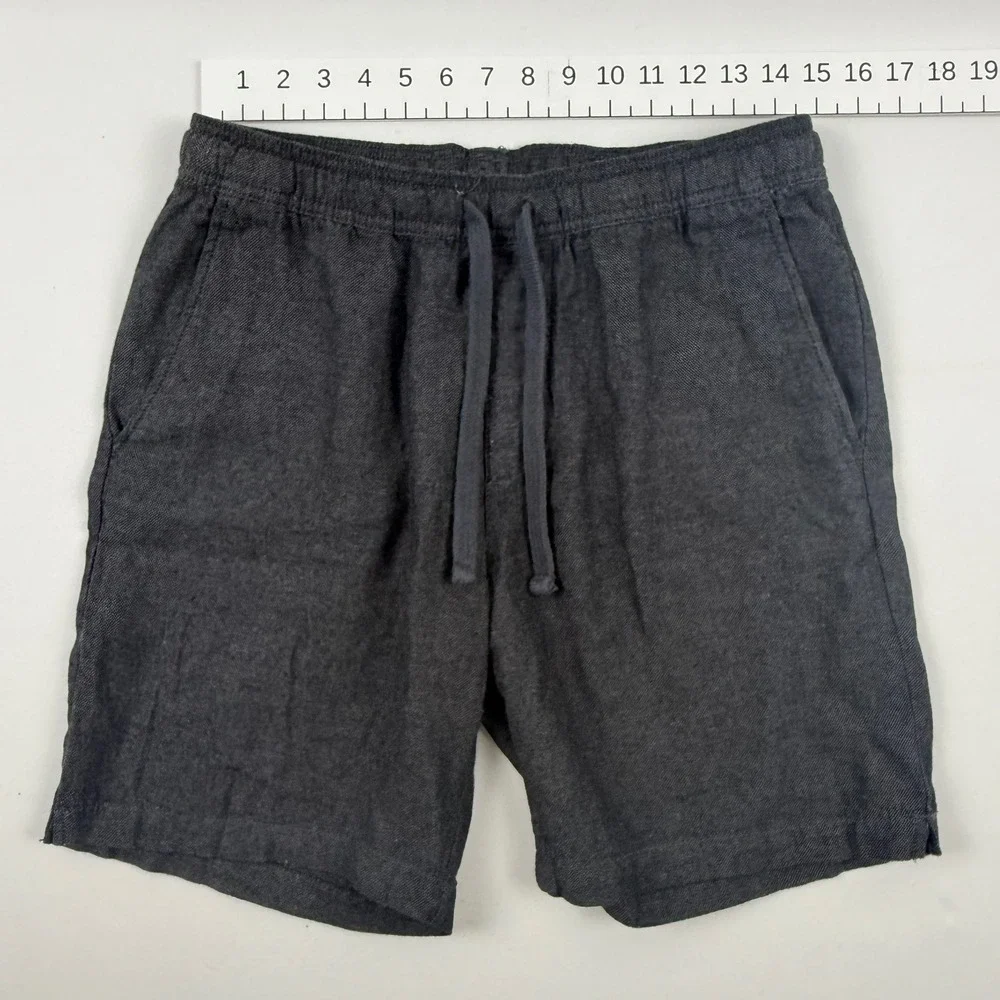 Banana Republic Mens Deck Short Charcoal Gray Drawstring Shorts Small NWT